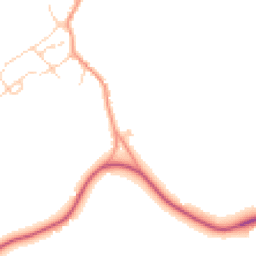 Daytime road noise heatmap for CB23 2AA