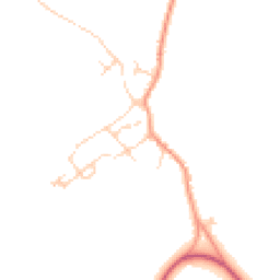 Daytime road noise heatmap for CB23 2SG