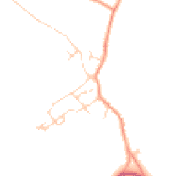 Daytime road noise heatmap for CB23 2TH
