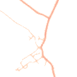 Daytime road noise heatmap for CB23 2TJ