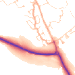 Daytime road noise heatmap for CB23 3AG