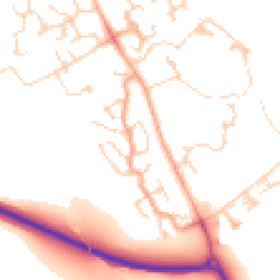Daytime road noise heatmap for CB23 3AL