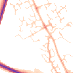 Daytime road noise heatmap for CB23 3AX