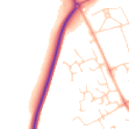 Daytime road noise heatmap for CB23 3GS