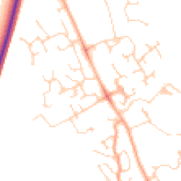 Daytime road noise heatmap for CB23 3RB