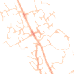 Daytime road noise heatmap for CB23 3RD