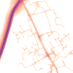 Daytime road noise heatmap for CB23 3RR