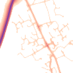 Daytime road noise heatmap for CB23 3RY