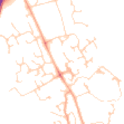 Daytime road noise heatmap for CB23 3RZ