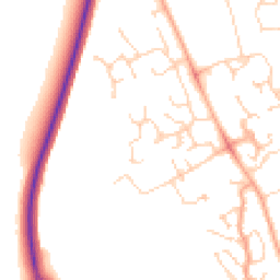 Daytime road noise heatmap for CB23 3XL