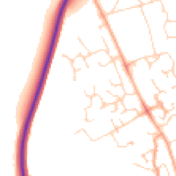Daytime road noise heatmap for CB23 3XY
