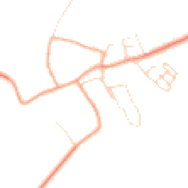 Daytime road noise heatmap for CB23 4JT