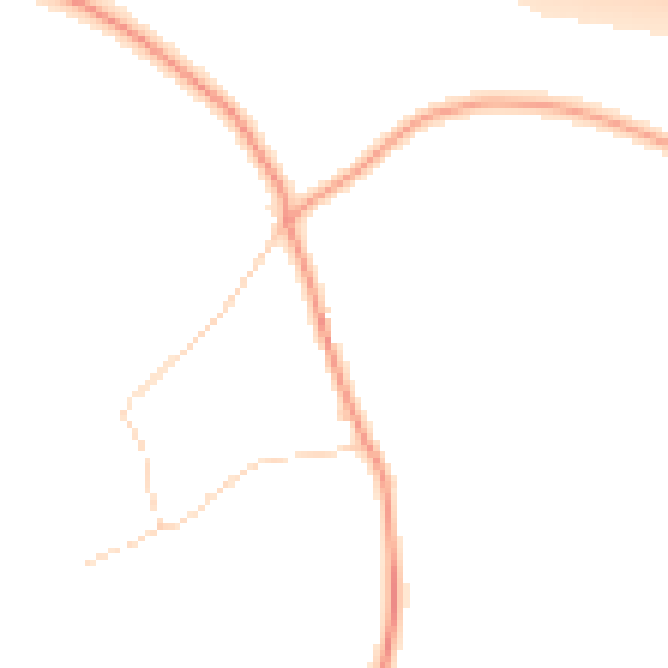 Daytime road noise heatmap for CB23 4LW