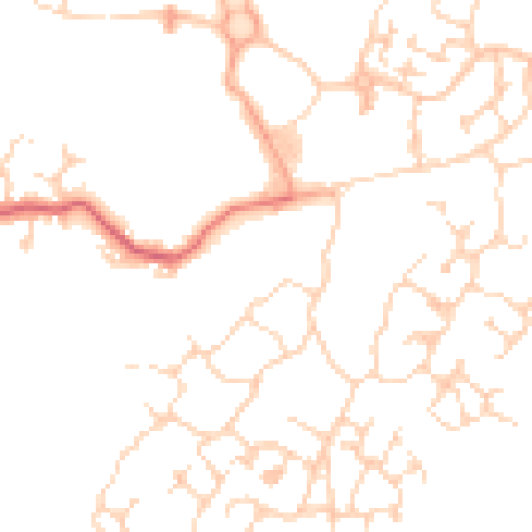 Daytime road noise heatmap for CB23 5AS