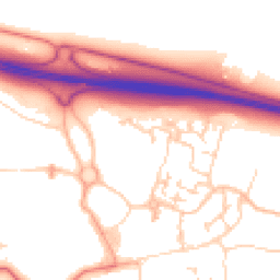 Daytime road noise heatmap for CB23 5HS