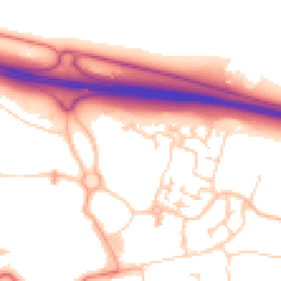 Daytime road noise heatmap for CB23 5HX