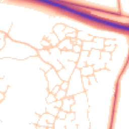Daytime road noise heatmap for CB23 6AP