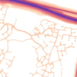 Daytime road noise heatmap for CB23 6AW
