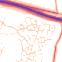 Daytime road noise heatmap for CB23 6AX