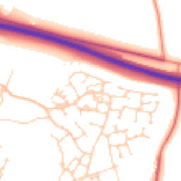 Daytime road noise heatmap for CB23 6BL