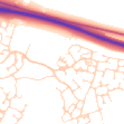 Daytime road noise heatmap for CB23 6BP