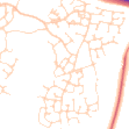 Daytime road noise heatmap for CB23 6DU