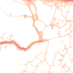 Daytime road noise heatmap for CB23 6EL