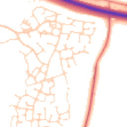Daytime road noise heatmap for CB23 6FJ