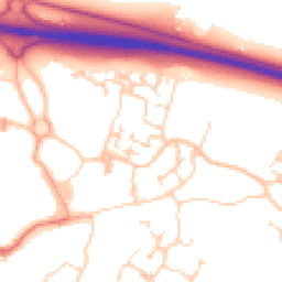 Daytime road noise heatmap for CB23 6FX