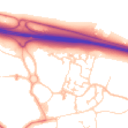 Daytime road noise heatmap for CB23 6GH