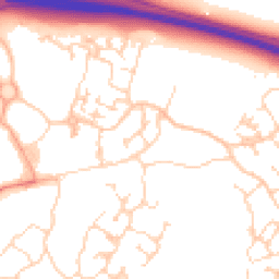 Daytime road noise heatmap for CB23 6GQ