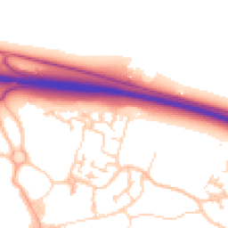Daytime road noise heatmap for CB23 6GT
