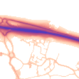 Daytime road noise heatmap for CB23 6GU
