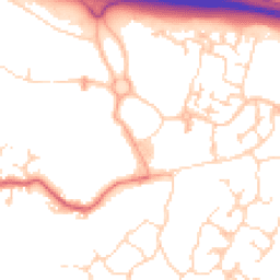 Daytime road noise heatmap for CB23 6HH