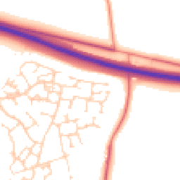 Daytime road noise heatmap for CB23 6JD