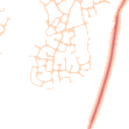 Daytime road noise heatmap for CB23 6JY