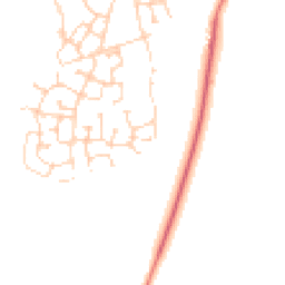 Daytime road noise heatmap for CB23 6LD