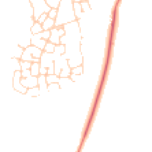 Daytime road noise heatmap for CB23 6LD
