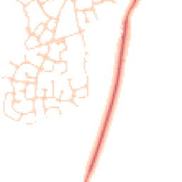 Daytime road noise heatmap for CB23 6LE