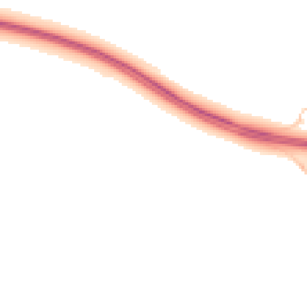Night-time road noise heatmap for CB23 6NJ