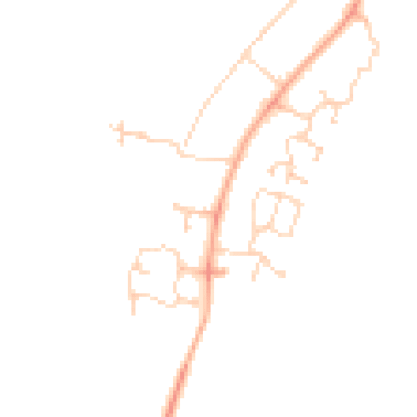 Daytime road noise heatmap for CB23 7AA