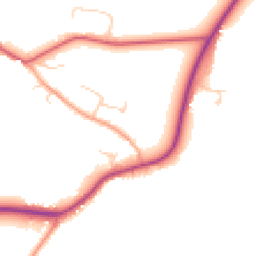 Daytime road noise heatmap for CB23 7AL