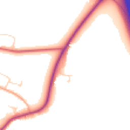 Daytime road noise heatmap for CB23 7AR