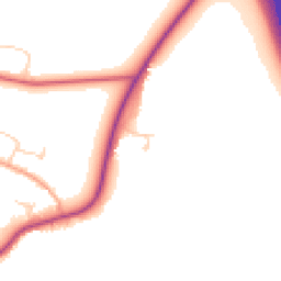 Daytime road noise heatmap for CB23 7AX