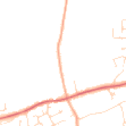 Daytime road noise heatmap for CB23 7DY