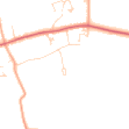 Daytime road noise heatmap for CB23 7EG