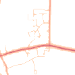 Daytime road noise heatmap for CB23 7EP