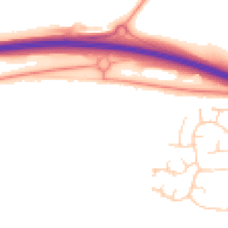 Daytime road noise heatmap for CB23 7FU