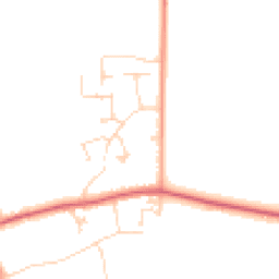 Daytime road noise heatmap for CB23 7GN