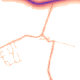 Daytime road noise heatmap for CB23 7GU